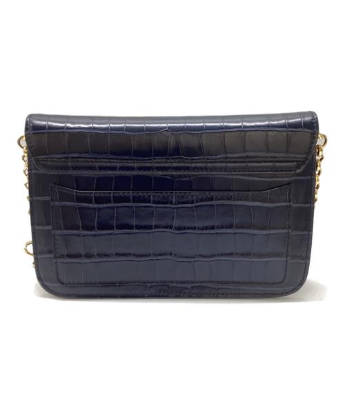 Chloe（クロエ）Chloe (クロエ) クロコ型押し レザー ポシェット 03・19・45・65 ネイビーの古着・服飾アイテム