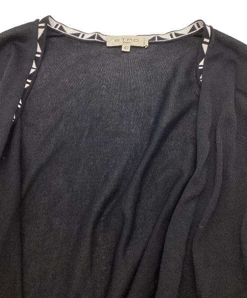 ETRO（エトロ）ETRO (エトロ) コットンレーヨンカーディガン ブラック サイズ:40の古着・服飾アイテム