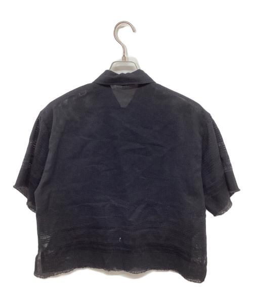 YLEVE（イレーヴ）YLEVE (イレーヴ) ビッグポケット半袖リネンシャツ ブラック サイズ:1の古着・服飾アイテム