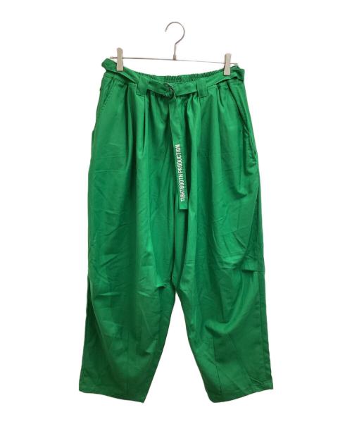 TIGHTBOOTH PRODUCTION（タイトブースプロダクション）TIGHTBOOTH PRODUCTION (タイトブースプロダクション) BALLOON SLACKS / バルーンスラックス グリーン サイズ:Lの古着・服飾アイテム