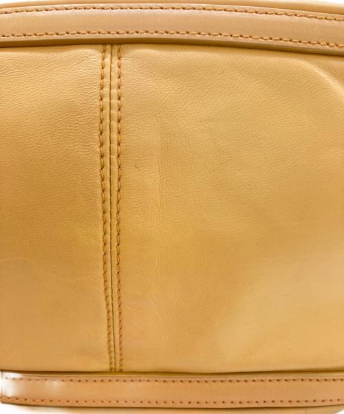 LOEWE（ロエベ）LOEWE (ロエベ) アナグラムシープスキンハンドバッグ　ラムレザー イエローの古着・服飾アイテム