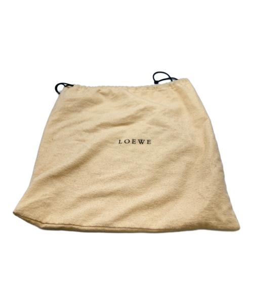 LOEWE（ロエベ）LOEWE (ロエベ) アナグラムシープスキンハンドバッグ　ラムレザー イエローの古着・服飾アイテム