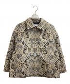 MAISON SPECIALメゾンスペシャル）の古着「ダマスクジャガードプライムオーバーZIPブルゾン / 11231211202」｜グレー