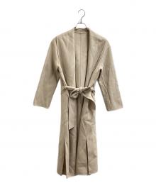 allureville（アルアバイル）の古着「カシミヤ混リバーショールカラーコート / 20202017010」｜ベージュ