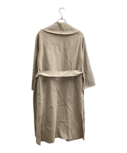 allureville（アルアバイル）allureville (アルアバイル) カシミヤ混リバーショールカラーコート / 20202017010 ベージュ サイズ:1の古着・服飾アイテム