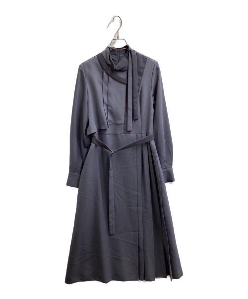 UNITED TOKYO（ユナイテッドトーキョー）UNITED TOKYO (ユナイテッドトーキョー) Belted dress / ボレロシェルフワンピース / 500510009 グレーの古着・服飾アイテム