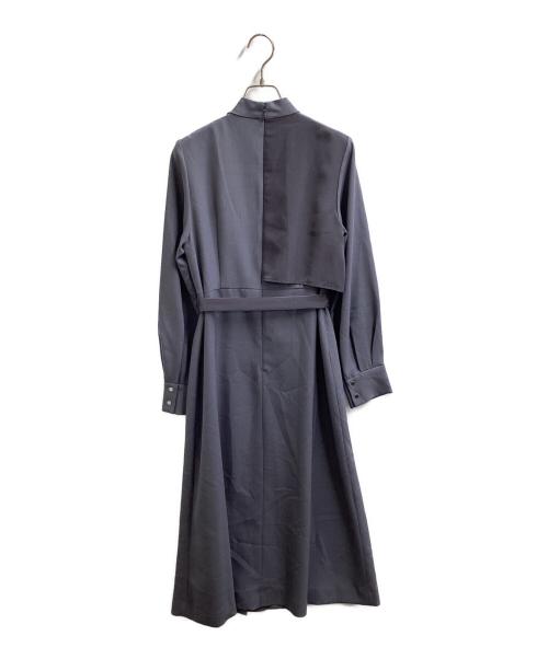 UNITED TOKYO（ユナイテッドトーキョー）UNITED TOKYO (ユナイテッドトーキョー) Belted dress / ボレロシェルフワンピース / 500510009 グレーの古着・服飾アイテム