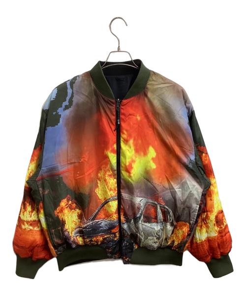 PAM（パム）PAM (パム) Engulfed Reversible Bomber Jacket ブラック サイズ:Lの古着・服飾アイテム