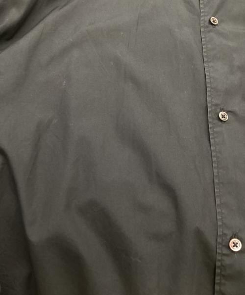 Graphpaper（グラフペーパー）Graphpaper (グラフペーパー) BROAD OVERSIZED L/S BAND COLLAR SHIRT GM211-50111B ブロードオーバーサイズバンドカラーシャツ ブラック サイズ:Fの古着・服飾アイテム