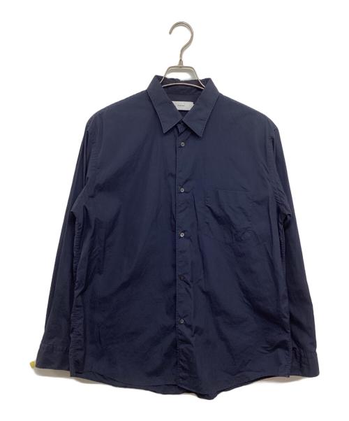 Graphpaper（グラフペーパー）Graphpaper (グラフペーパー) BROAD L/S REGULAR COLLAR SHIRT GM201-50091B ネイビー サイズ:3の古着・服飾アイテム