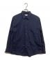 Graphpaper（グラフペーパー）の古着「BROAD L/S REGULAR COLLAR SHIRT GM201-50091B」｜ネイビー