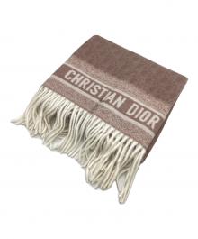 Dior（ディオール）の古着「Oblique cashmere / オブリーク カシミヤ / カシミヤマフラー / イタリア製 / Made In Italy」｜ピンク