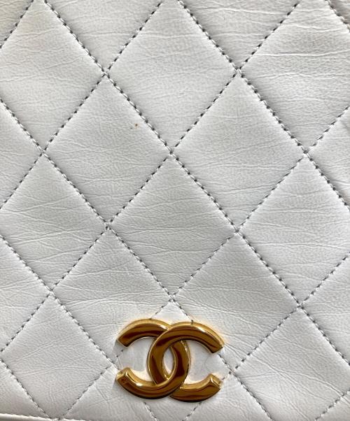 CHANEL（シャネル）CHANEL (シャネル) ショルダーバッグ マトラッセ MATELASSE 0171216 ホワイトの古着・服飾アイテム