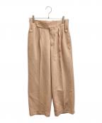 Tangentタンジェント）の古着「HENRY ヘンリー ハードツイストツイルパンツ Tan-02F-P-23107」｜ピンク