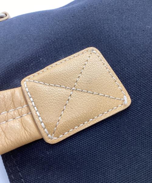 BURBERRY BLUE LABEL（バーバリーロンドンブルーレーベル）BURBERRY BLUE LABEL (バーバリーロンドンブルーレーベル) レザーハンドルトートバッグ ブラックの古着・服飾アイテム