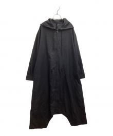 GROUND Y（グラウンドワイ）の古着「T/W Gabardine Inseam Buttons Overalls / 21SS / GT-D01-100」｜ブラック