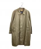 Burberry'sバーバリー）の古着「裏地チェックステンカラーコート」｜ベージュ