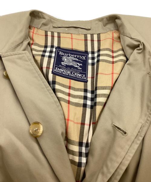 Burberry's（バーバリー）Burberry's (バーバリーズ) 裏地チェックステンカラーコート ベージュ サイズ:不明の古着・服飾アイテム