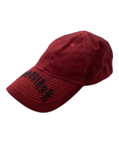 BALENCIAGA（バレンシアガ）BALENCIAGA (バレンシアガ) タトゥーロゴキャップ / TATTO LOGO CAP レッドの古着・服飾アイテム