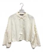 mizuiro-indミズイロインド）の古着「レースミックスボックスシャツ」｜ホワイト