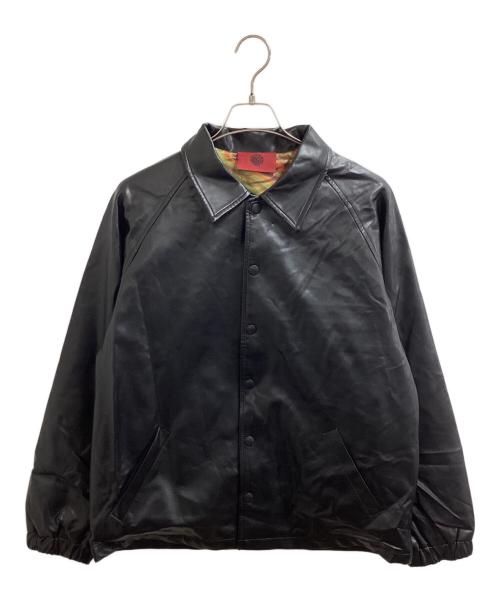 DWS（ディーダブリューエス）DWS (ディーダブリューエス) KAZOKU LEATHER COACH JKT ブラック サイズ:Mの古着・服飾アイテム