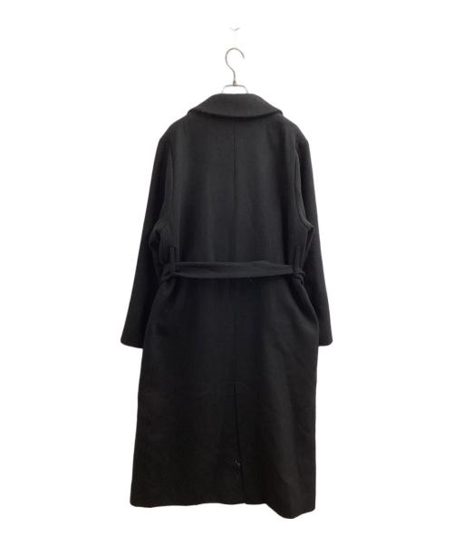 crewre（クルー）crewre (クルー) アジャスタブルウールロングコート　cr24aw01042 ブラック サイズ:3の古着・服飾アイテム