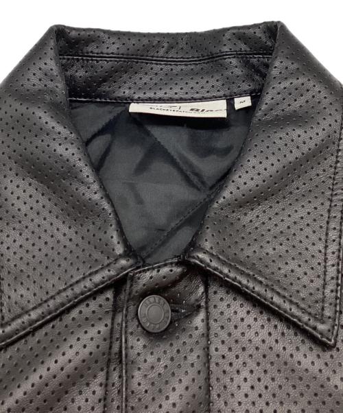BlackEyePatch（ブラックアイパッチ）BlackEyePatch (ブラックアイパッチ) SCRIPT FAUX LEATHER JACKET ブラック サイズ:Mの古着・服飾アイテム