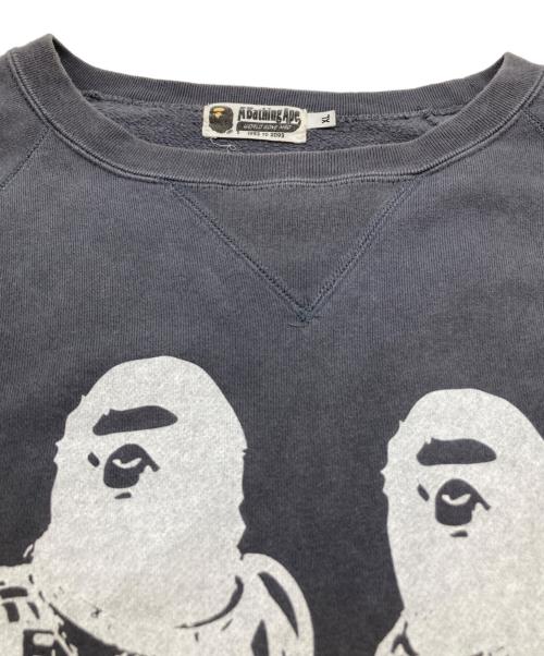 A BATHING APE（ア ベイシング エイプ）A BATHING APE (ア ベイシング エイプ) BAPE Relaxed Fit Space System Crewneck / リラックスフィットスペースシステムクルーネック / 001SWJ301005M グレー サイズ:XLの古着・服飾アイテム