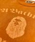 中古・古着 A BATHING APE (ア ベイシング エイプ) Overdye Relaxed Fit Tee オーバーダイ リラックスフィット Tシャツ オレンジ サイズ:L：6000円