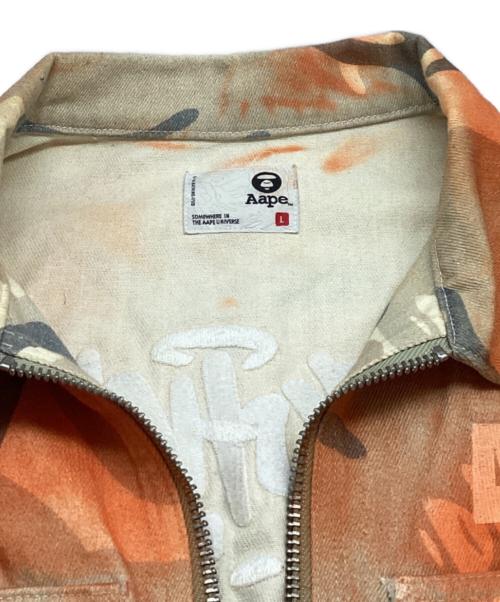 Aape BY A BATHING APE（エーエイプ バイ アベイシングエイプ）Aape BY A BATHING APE (エーエイプ バイ アベイシングエイプ) AAPE LIGHT WEIGHT JACKET / エーエイプ ライトウェイトジャケット オレンジ サイズ:Lの古着・服飾アイテム