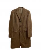 KOLORカラー）の古着「アルパカ混チェスターコート / 6WCMC01107 / 日本製」｜ブラウン