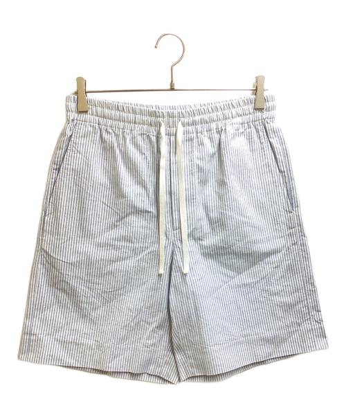 GUCCI（グッチ）GUCCI (グッチ) 刺繍ストライプショーツ / embroidery stripe shorts /663584 ZAHCS  ブルー サイズ:46の古着・服飾アイテム
