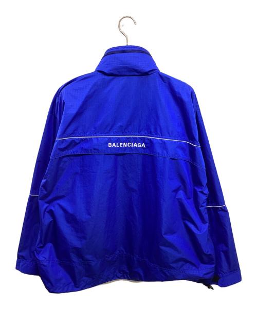 BALENCIAGA（バレンシアガ）BALENCIAGA (バレンシアガ) ナイロンアノラックパーカー 556229 TYD33 ブルー サイズ:46の古着・服飾アイテム