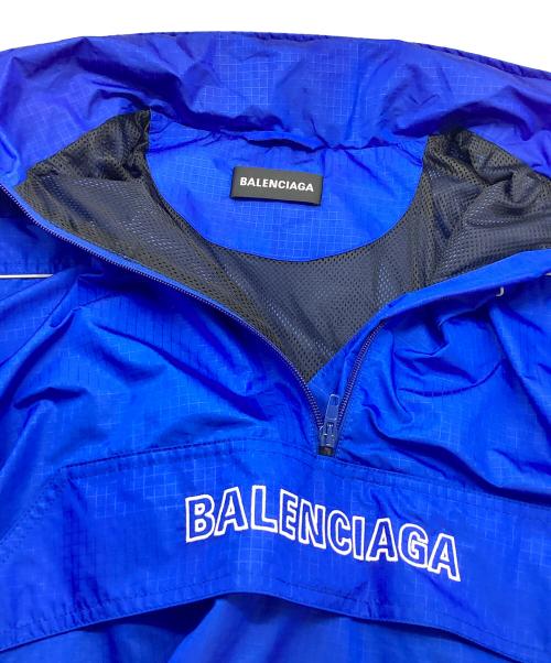 BALENCIAGA（バレンシアガ）BALENCIAGA (バレンシアガ) ナイロンアノラックパーカー 556229 TYD33 ブルー サイズ:46の古着・服飾アイテム