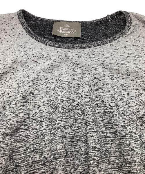 Vivienne Westwood man（ヴィヴィアン ウェストウッド マン）Vivienne Westwood man (ヴィヴィアン ウェストウッド マン) グラデーションリラックスTシャツ ロングTシャツ VW LP 83694 グレー サイズ:FREEの古着・服飾アイテム