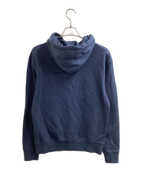 maison kitsune（メゾンキツネ）MAISON KITSUNE (メゾンキツネ) FOX HEAD PATCH REGULAR HOODIE / キツネ ワンポイント 刺繍 パーカー / LM00702KM0001 ネイビー サイズ:Sの古着・服飾アイテム