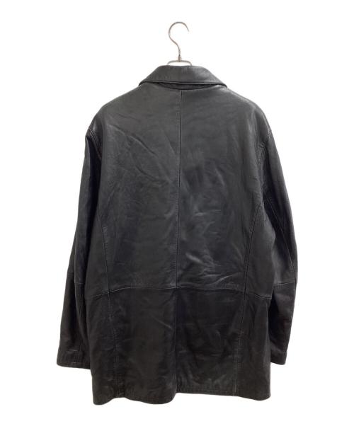 Eddie Bauer（エディーバウアー）Eddie Bauer (エディーバウアー) ラムレザーコート ブラック サイズ:Lの古着・服飾アイテム