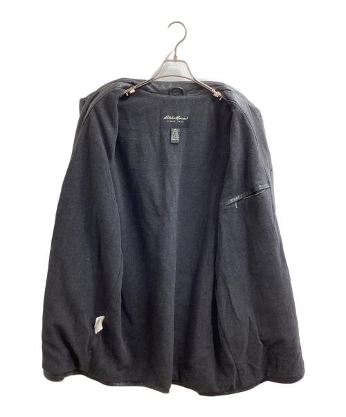 Eddie Bauer（エディーバウアー）Eddie Bauer (エディーバウアー) ラムレザーコート ブラック サイズ:Lの古着・服飾アイテム