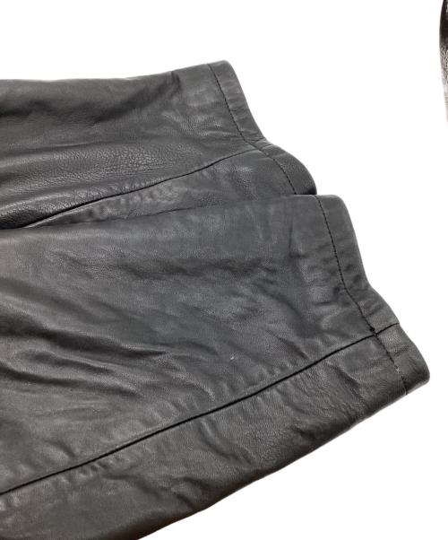 Eddie Bauer（エディーバウアー）Eddie Bauer (エディーバウアー) ラムレザーコート ブラック サイズ:Lの古着・服飾アイテム