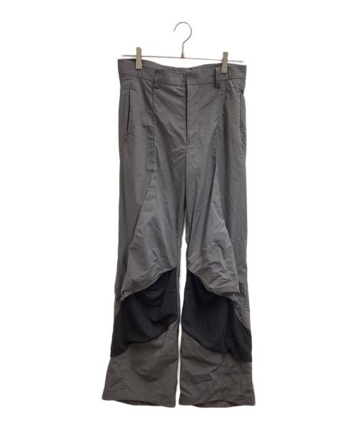 NUMQUAM（ヌンクアム）NUMQUAM (ヌンクアム) gear tech flare trousers ギアテックフレアトラウザー グレー サイズ:1の古着・服飾アイテム