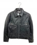 NO MAINTENANCEノーメンテナンス）の古着「ラムレザージャケット NUBIAN等取扱」｜ブラック