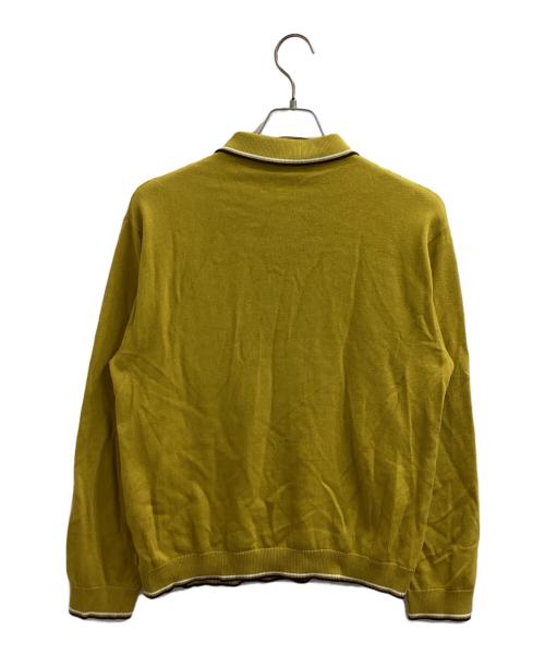 SUPREME（シュプリーム）SUPREME (シュプリーム) STRIPE RIB L/S KNIT POLO / ストライプリブ / ニットポロシャツ / 19AW イエロー サイズ:Sの古着・服飾アイテム