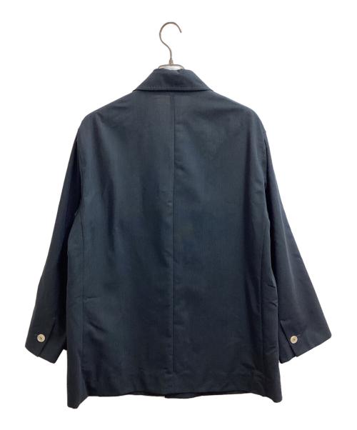 IRENISA（イレニサ）IRENISA (イレニサ) FLAP POCKETS HALF COAT / フラップポケットハーフコート / IH-22SS-C009-TA ネイビー サイズ:2の古着・服飾アイテム