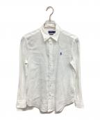 POLO RALPH LAURENポロ・ラルフローレン）の古着「リラックスドフィット リネン シャツ」｜ホワイト