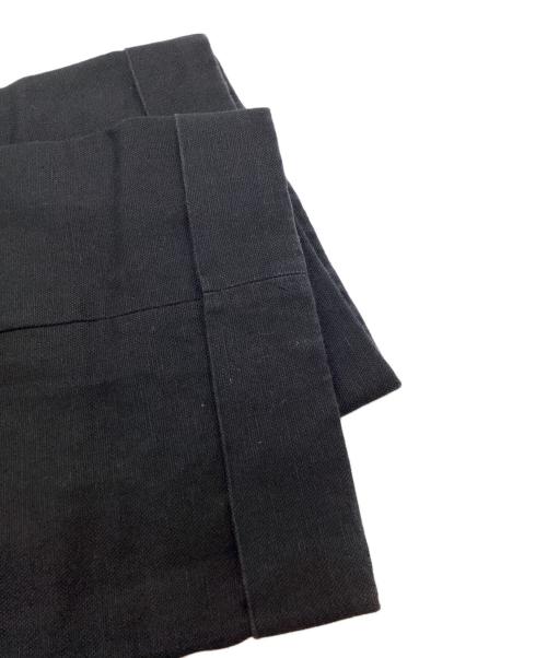 NEAT（ニート）NEAT (ニート) コットンリネン2タックパンツ ブラック サイズ:44の古着・服飾アイテム