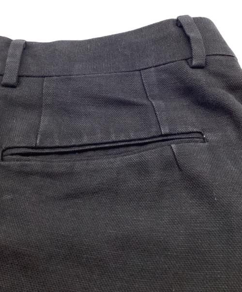 NEAT（ニート）NEAT (ニート) コットンリネン2タックパンツ ブラック サイズ:44の古着・服飾アイテム