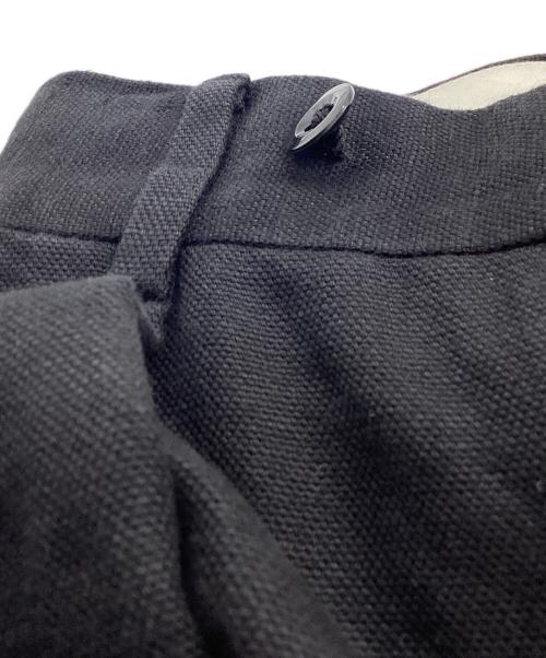 NEAT（ニート）NEAT (ニート) コットンリネン2タックパンツ ブラック サイズ:44の古着・服飾アイテム