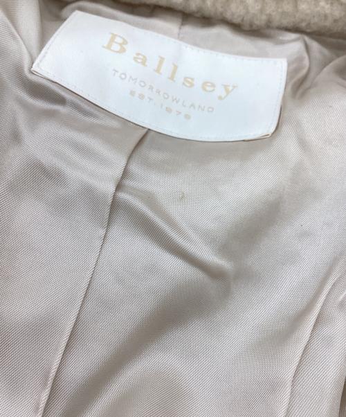 BALLSEY（ボールジィ）BALLSEY (ボールジィ) ボアスライバー スタンドネックコート ベージュ サイズ:36の古着・服飾アイテム