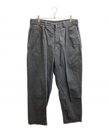 SSZ BEAMS SURF & SK8（エス エス ズィー）の古着「SSZ BEAMS SURF & SK8 / エス エス ズィー / FUCKED UP TROUSERS / トラウザーパンツ / 日本製 / 16AW 初期」｜グレー