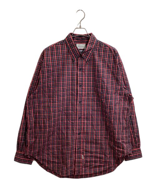 Marvine Pontiak Shirt Makers（マーヴィンポンティアックシャツメイカーズ）Marvine Pontiak Shirt Makers (マーヴィンポンティアックシャツメイカーズ) B.D. SH / ボタンダウンシャツ / MPSM-1902S レッド サイズ:ONE SIZEの古着・服飾アイテム